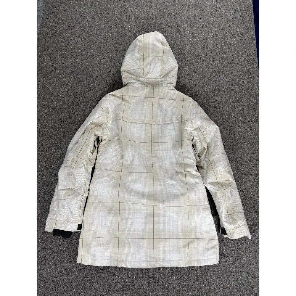 686 Jacket Womens Medium Beige InfiDRY 10K/10K Hooded Fleece Lined Ski Snowboard